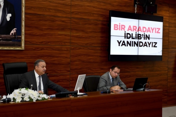 İdlib’e Destek Toplantısı Vali Su Başkanlığında Yapıldı