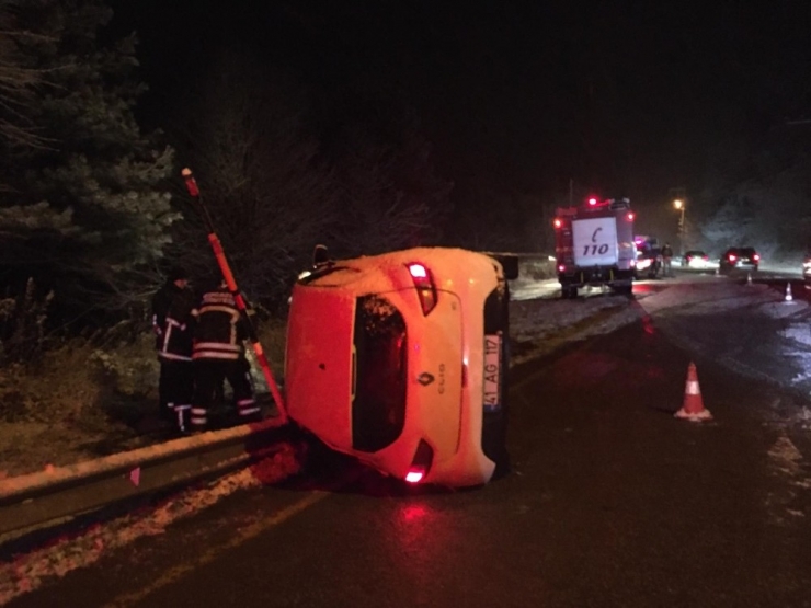 Kayak Merkezi Yolunda Kaza: 1 Ölü