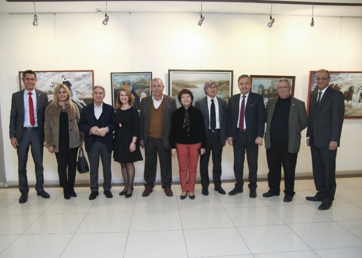 Emekli Öğretmen Altınışık, 3’üncü Kişisel Resim Sergisini Mtso’da Açtı