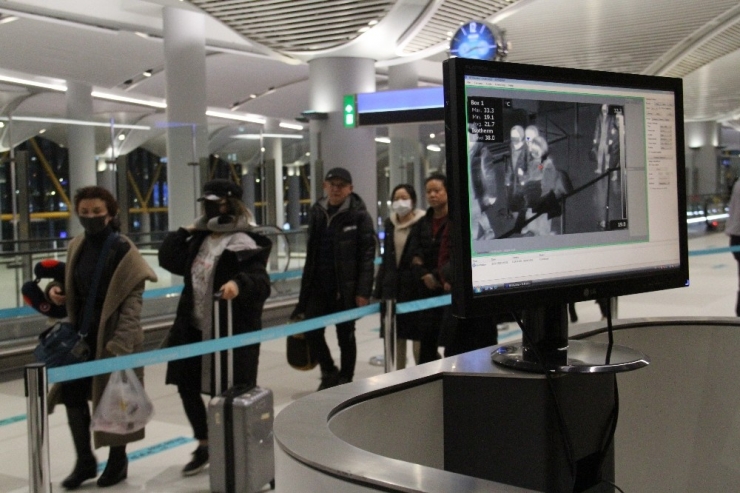 Corona Virüsüne Karşı Termal Kameralı Önlem Sürüyor