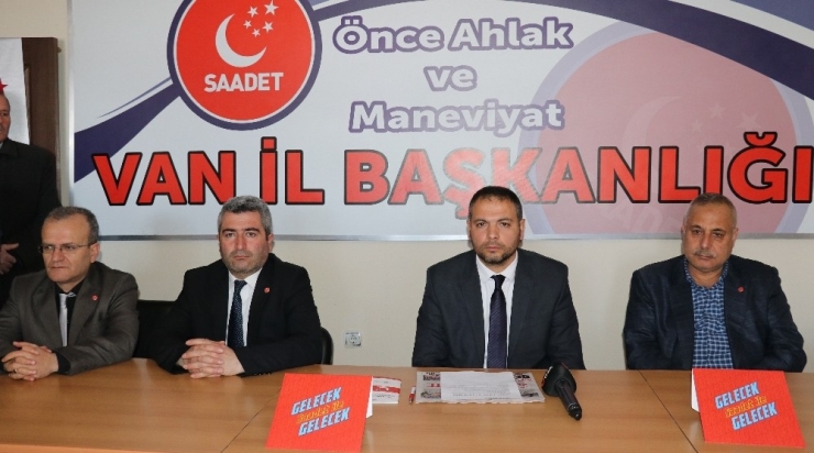 Sp Van İl Başkanı Özay İlhan: “Gün Birlik Ve Beraberlik Günüdür”