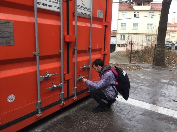 Tosya’da Deprem Konteynerleri Kontrolden Geçti