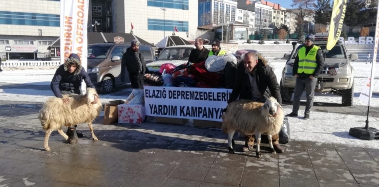 Erzurumlu Besici Depremzedeler İçin Koyun Bağışında Bulundu