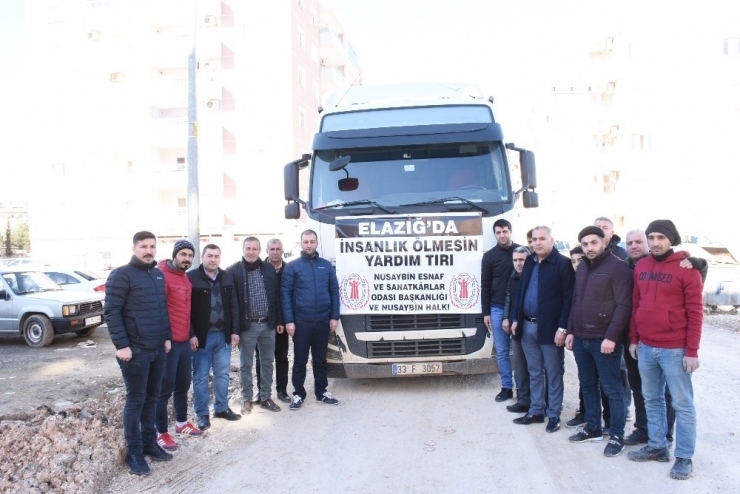 Nusaybin Esnaf Ve Sanatkarlar Odası’ndan Elazığ’a Yardım Eli