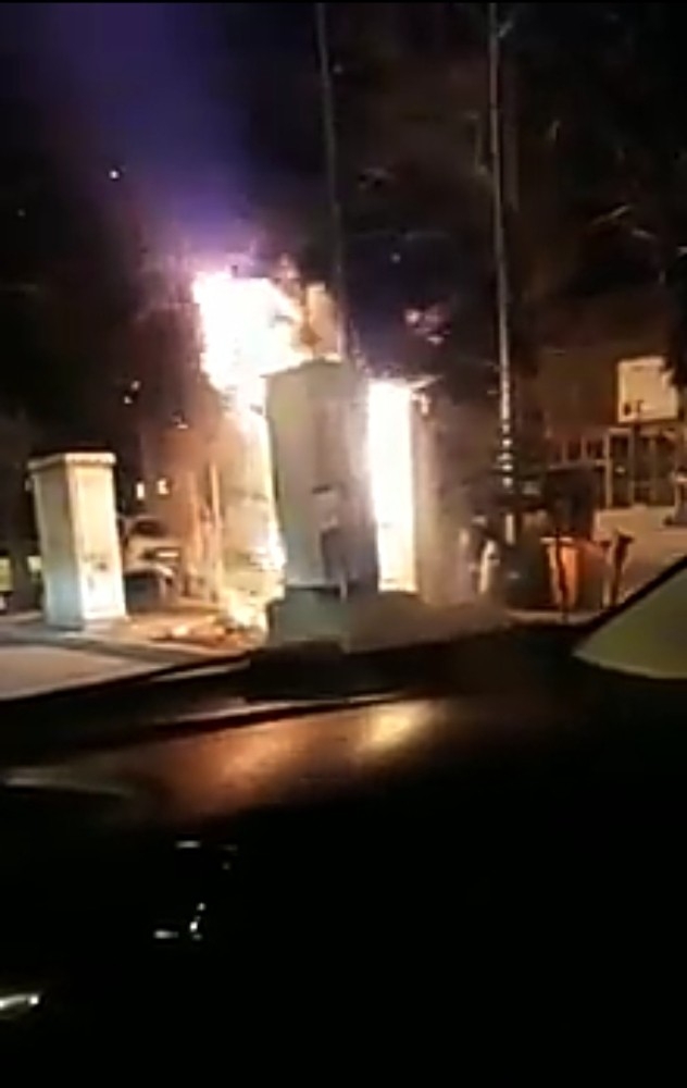 Taksi Durağında Yangın