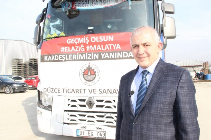 Düzce Tso’dan Deprem Bölgesine 1 Tır Su