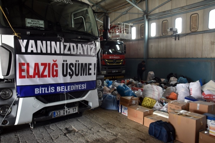Bitlis’ten Elazığ’a Yardım Eli