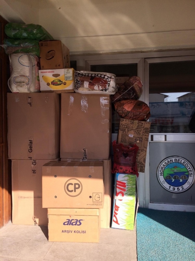 Horasan Belediyesi’nden Elazığ’a Yardım Eli