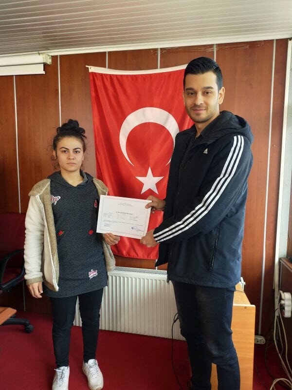 Ayvacık’ta Kursiyerlere Sertifika