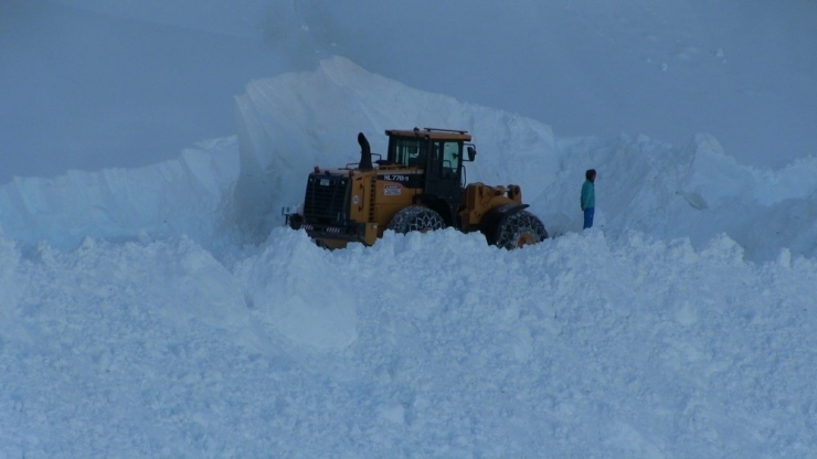 Unesco Koruması Altındaki Macahel’de Kar Kalınlığı 3 Metreyi Buldu