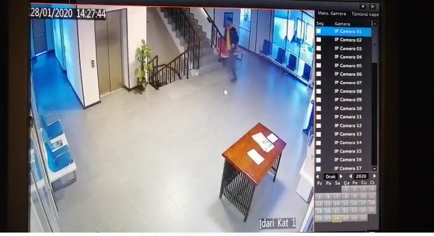 Deprem Anında Yaşananlar Güvenlik Kamerasına Yansıdı