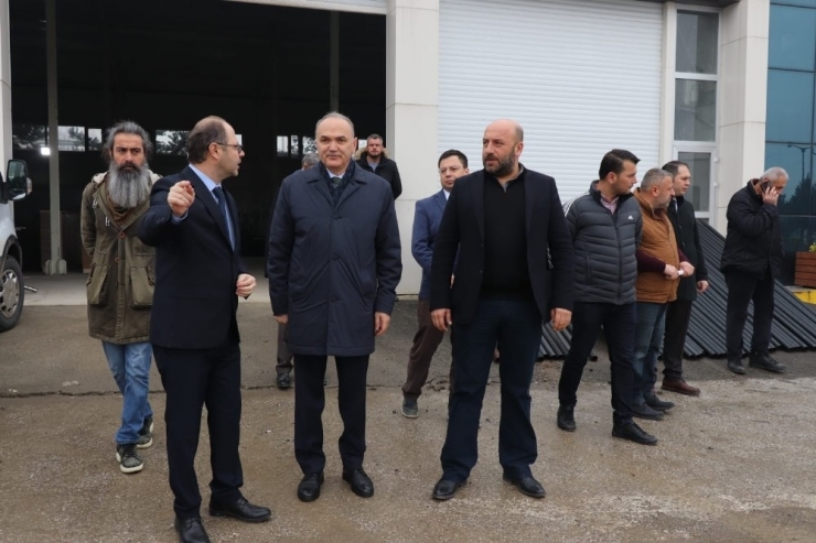 Başkan Özlü, Destek Hizmetlerini Gezdi