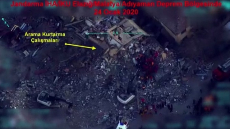 Milli İha’ların Gözünden Deprem Bölgesi