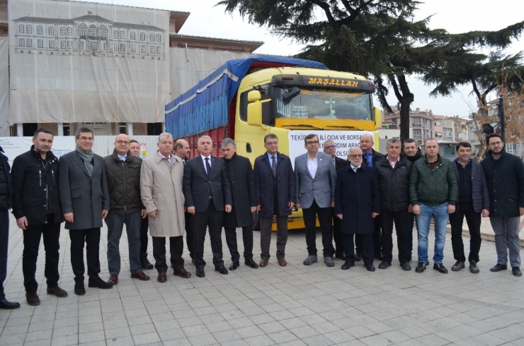 Tekirdağ’dan Elazığ’a İkinci Tır Yola Çıktı