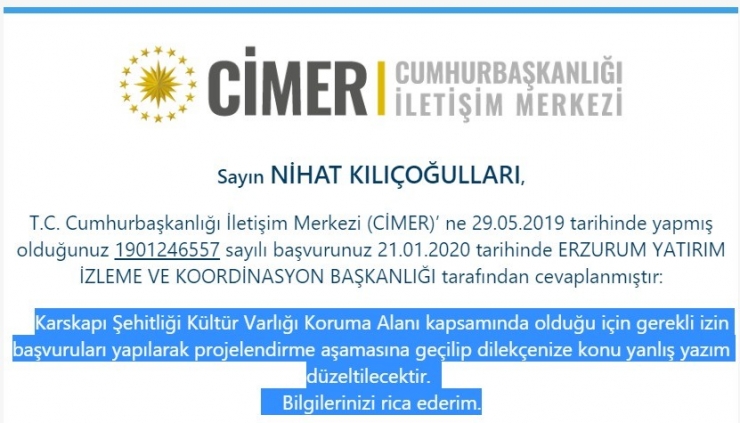 Şehitlikteki Yazım Hatasına Düzeltme Geliyor