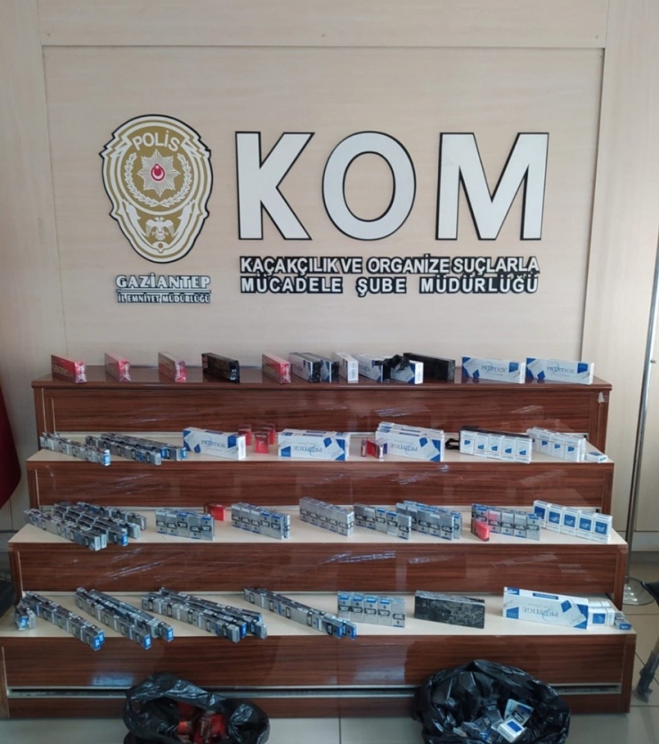 Gaziantep’te Kaçak Sigara Ve Sahte İçki Operasyonu