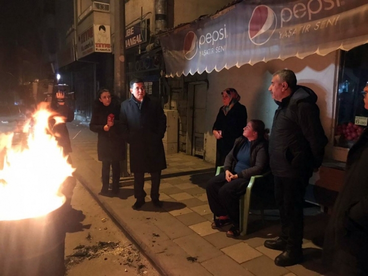 Başkan Tütüncü Deprem Bölgesinde