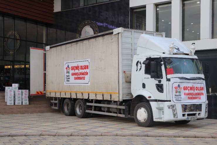Nazilli Ticaret Odası’nın Depremzedeler İçin Topladığı Yardımlar Yola Çıktı