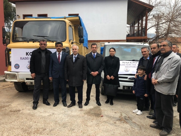 Kozan’dan Depremzedelere İki Kamyon Yardım