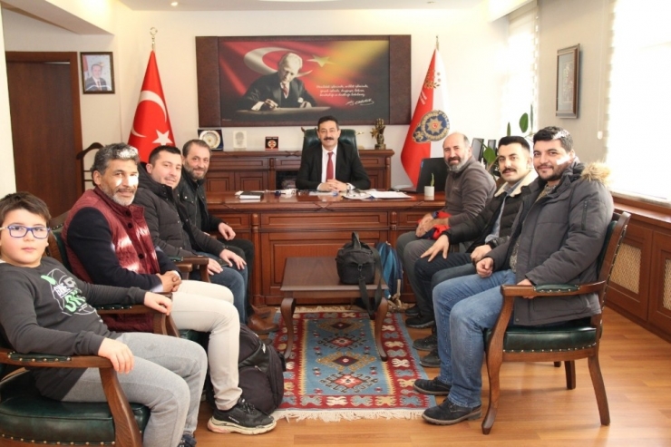 Muhabirlerden Yeni Atanan Emniyet Müdürü Temiz’e Ziyaret