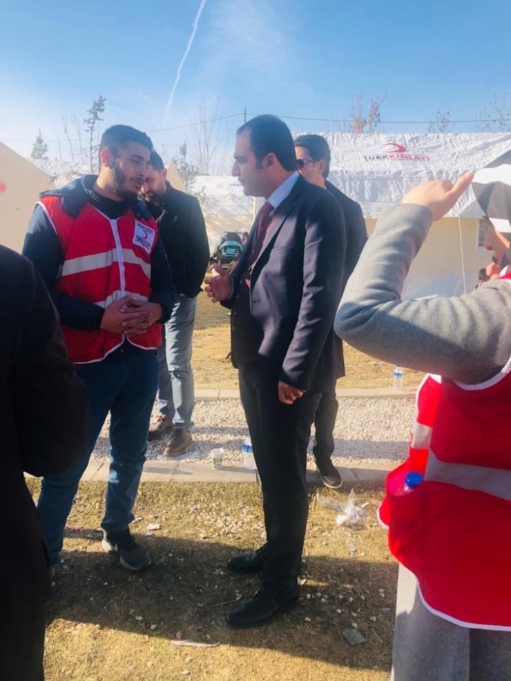 Başkan Ateş Deprem Bölgesinde