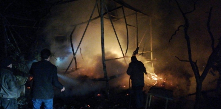 Baca Yangını Zeytin Tarlasına Sıçradı