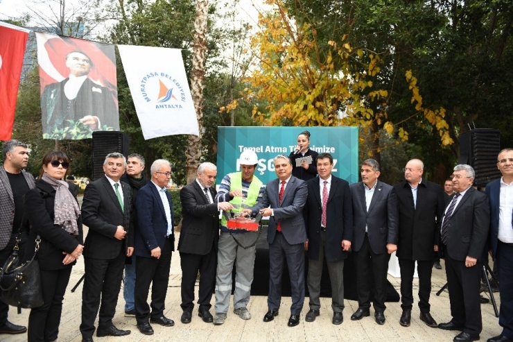 Muratpaşa Cami Müştemilatının Temeli Atıldı