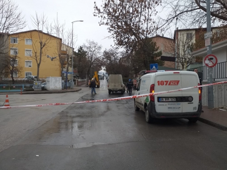 Başkent’te Doğalgaz Sızıntısı Korkuttu