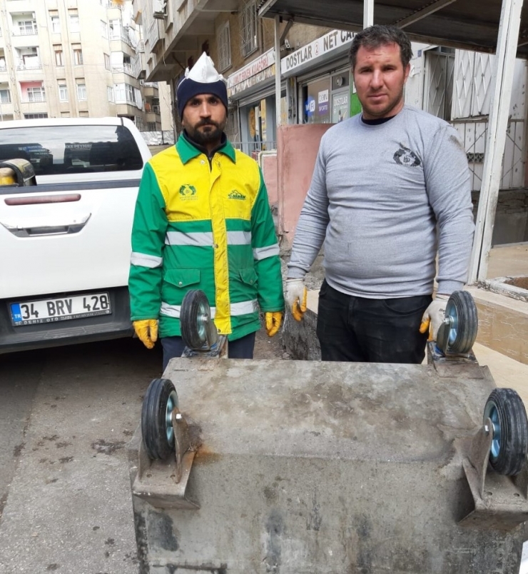 Çöp Konteynerlerinin Bakımı Yapılarak Tasarruf Sağlanıyor