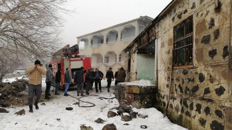 Metruk Evde Yangın Çıktı, Yavru Köpekler Telef Oldu