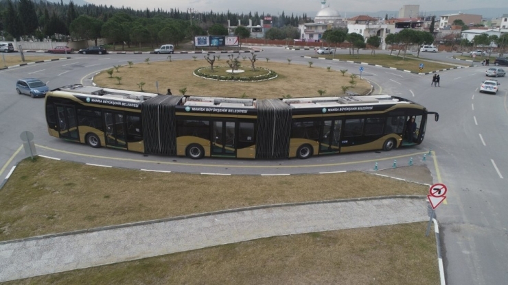 24 Metrelik Elektrikli Otobüsler Test Edilmeye Başladı