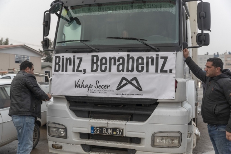 Mersin Büyükşehir Belediyesinin Elazığ’a Yardımları Sürüyor
