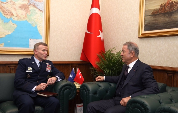 Milli Savunma Bakanı Akar, Nato Avrupa Müttefik Kuvvetler Komutanı Wolters’ı Kabul Etti