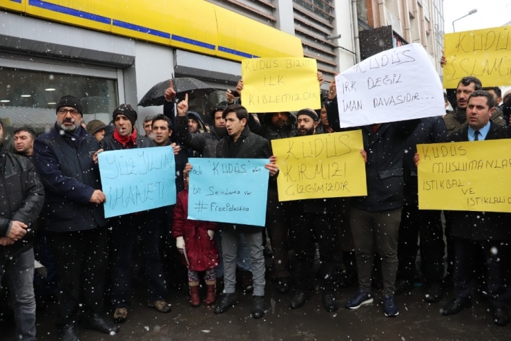 Ağrı’da Stk’lar Abd Ve İsrail’e Tepki Gösterdi