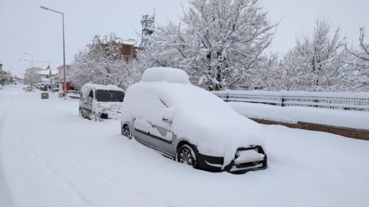 Karlıova’da Kar Esareti Başladı, Köy Yolları Kapandı