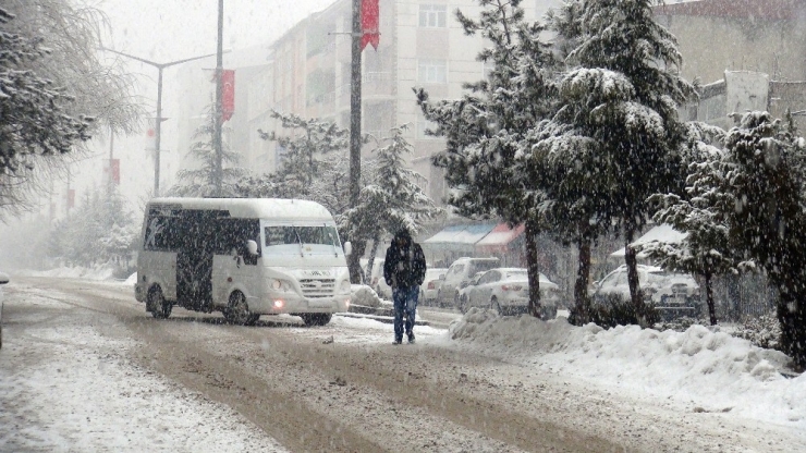 Ahlat’ta Yoğun Kar Yağışı