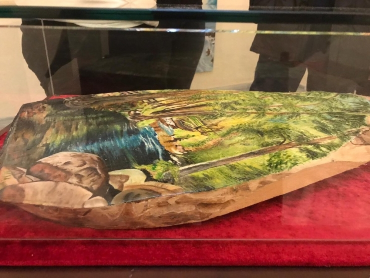 Meslek Kursunu Katılan Kadınlar Sergi Açtı...