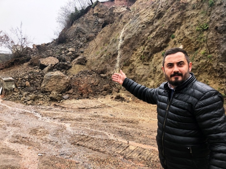 Fatsa’da Korkutan Heyelan