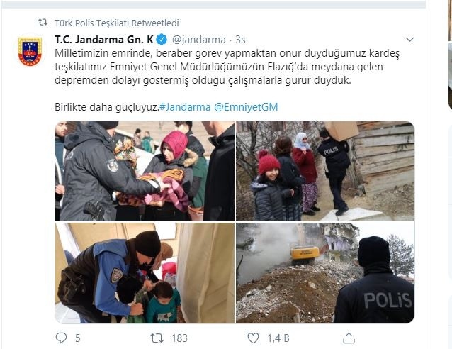 Türk Polis Teşkilatı Ve Jandarma’dan Karşılıklı Jest: “Birlikte Daha Güçlüyüz”