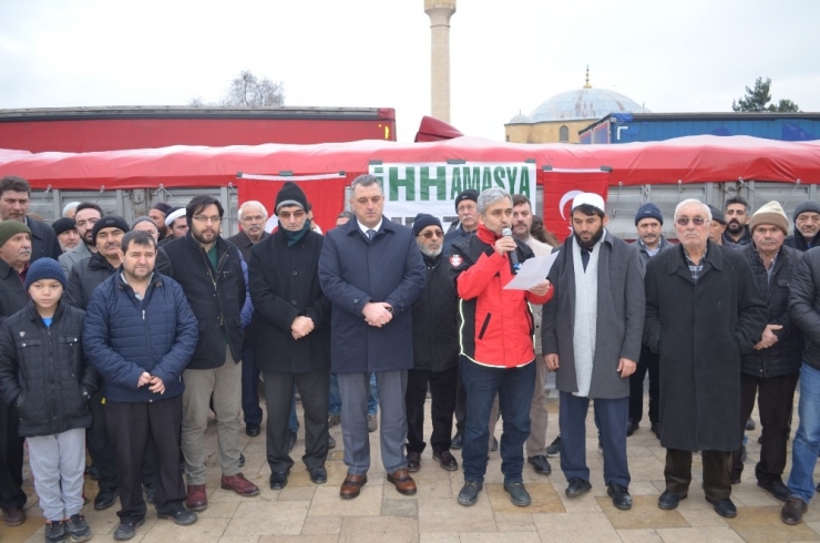 Suriye’ye 6 Tır Un Gönderildi