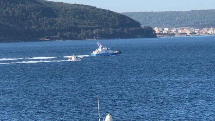 Bulgar Sahil Güvenlik Botu Çanakkale Boğazı’ndan Geçti