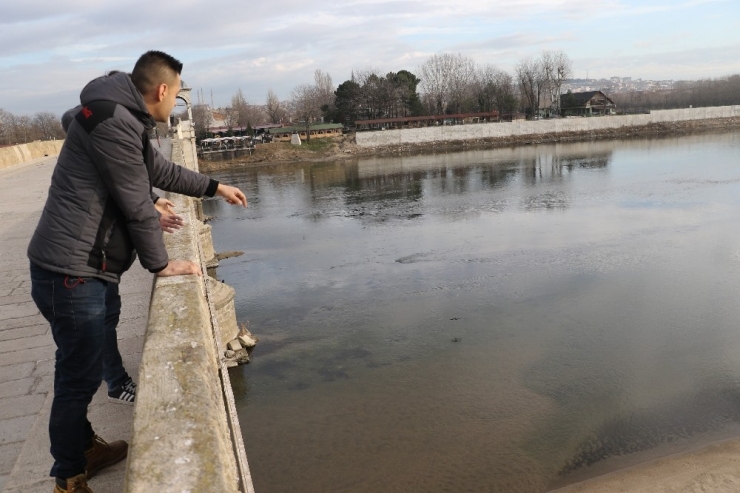 Meriç Nehri’nde Şaşırtan Manzara