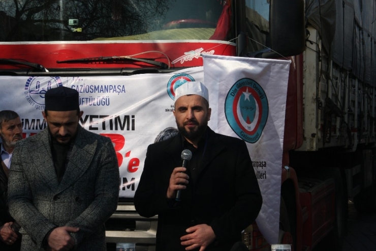Gaziosmanpaşa’dan İdlib’e 5 Tır Dolusu Yardım Eli