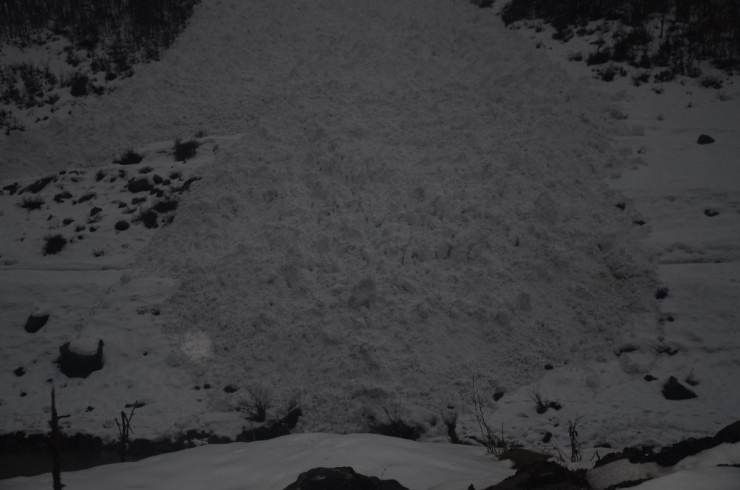 Beytüşşebap’ta Çığ Düşme Anı Saniye Saniye Kaydedildi