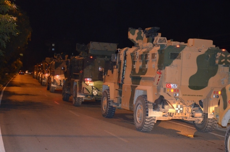 Suriye Sınırına Askeri Araç Ve Komando Takviyesi