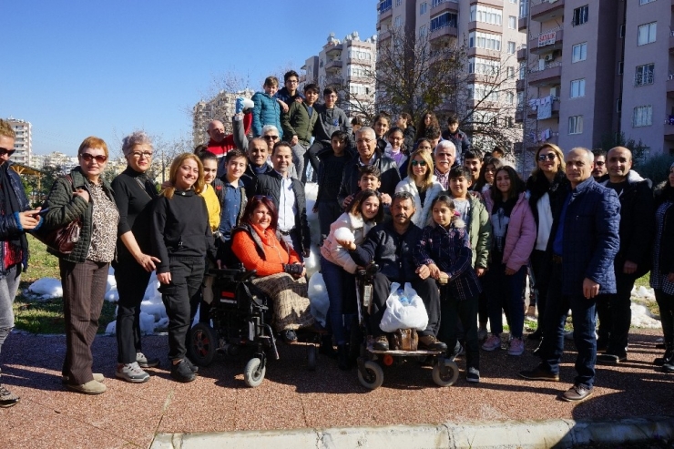 Mezitli Belediyesi’nden Egellilere Kar Sürprizi