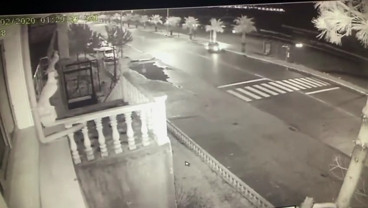 İki Kişinin Öldüğü Kaza Anı Güvenlik Kamerasında
