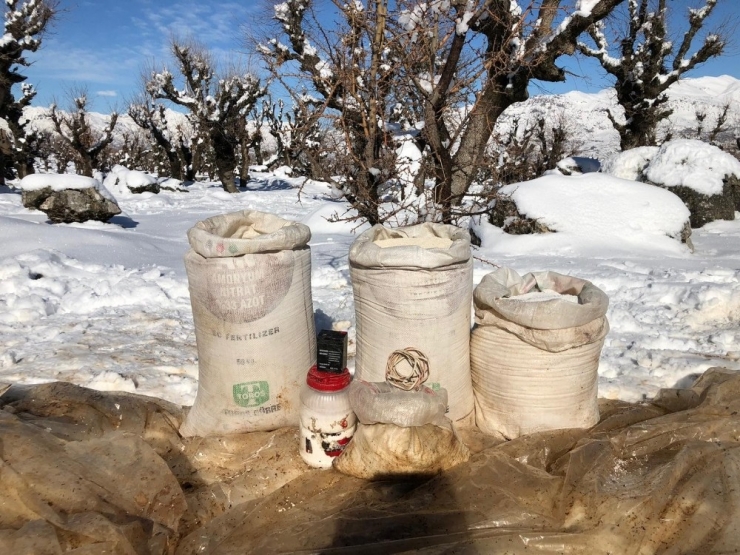 Kapan Operasyonunda 180 Kilo Amonyum Nitrat Ele Geçirildi