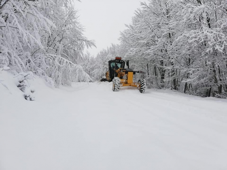 Karabük’te Kapalı Köy Yolları Açıldı
