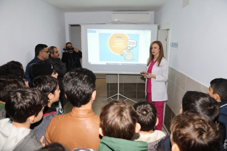 Minik Sporcular Hayvan Bakım Merkezi’ni Gezdi